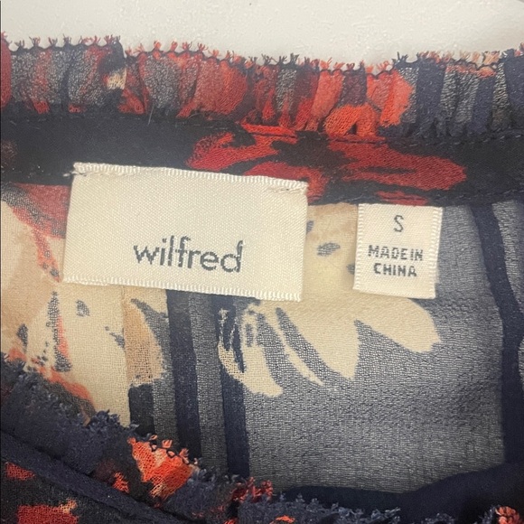 Wilfred Lourdes Floral Blouse - Red and Navy - Picture 3 of 16